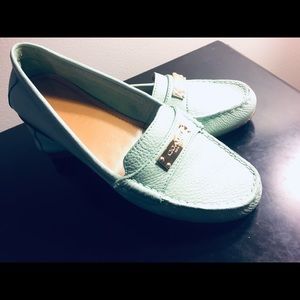 Women’s Mint Coach Loafers Size 6.5
